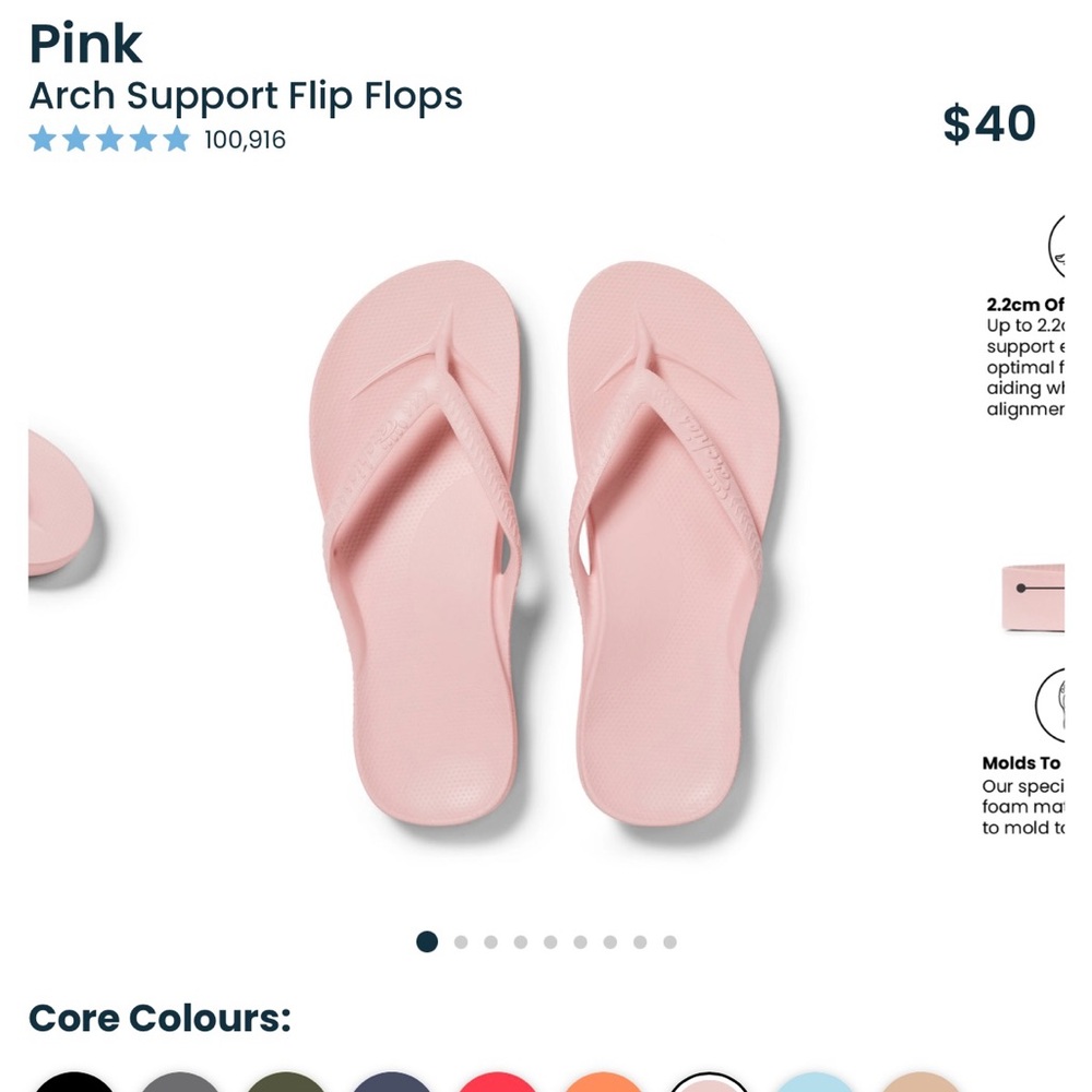 Archies Women's Pink Sandals - Picture 2 of 6
